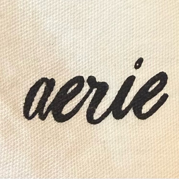 NWOT Aerie Gray and Green Striped Women's Sweater - Picture 2 of 6